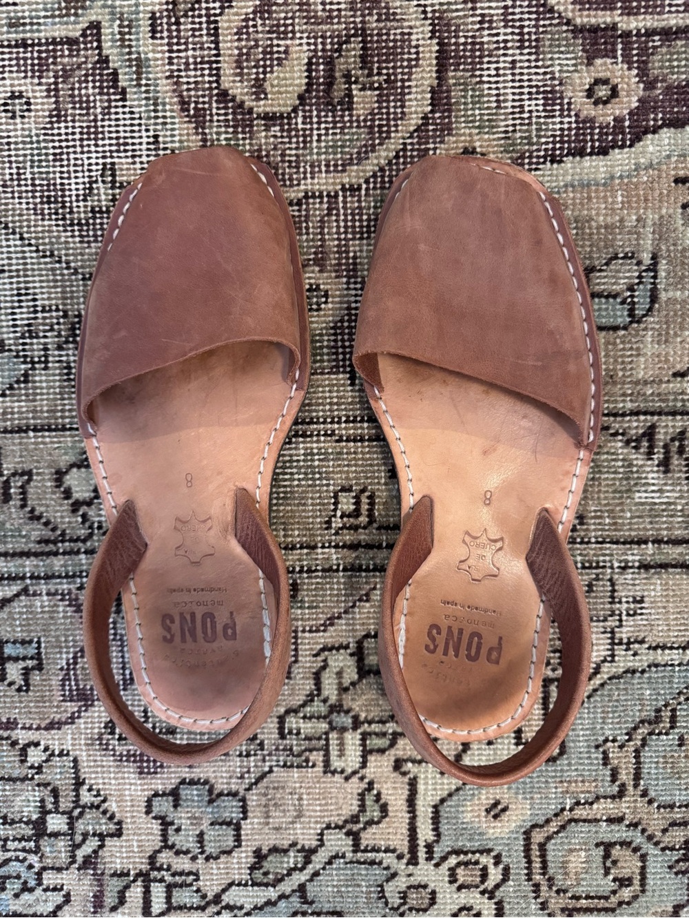 Pons Classic Style Brown Avarca Sandals